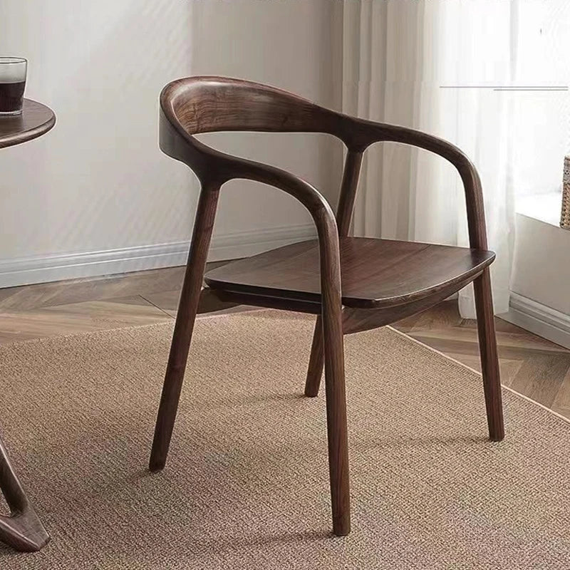 Arm Vanity Dining Cairh Nordic Salon Modern Ergonomic Dining Cairh Luxury Wood Pink Mesas De Restaurante Kitchen Furniture